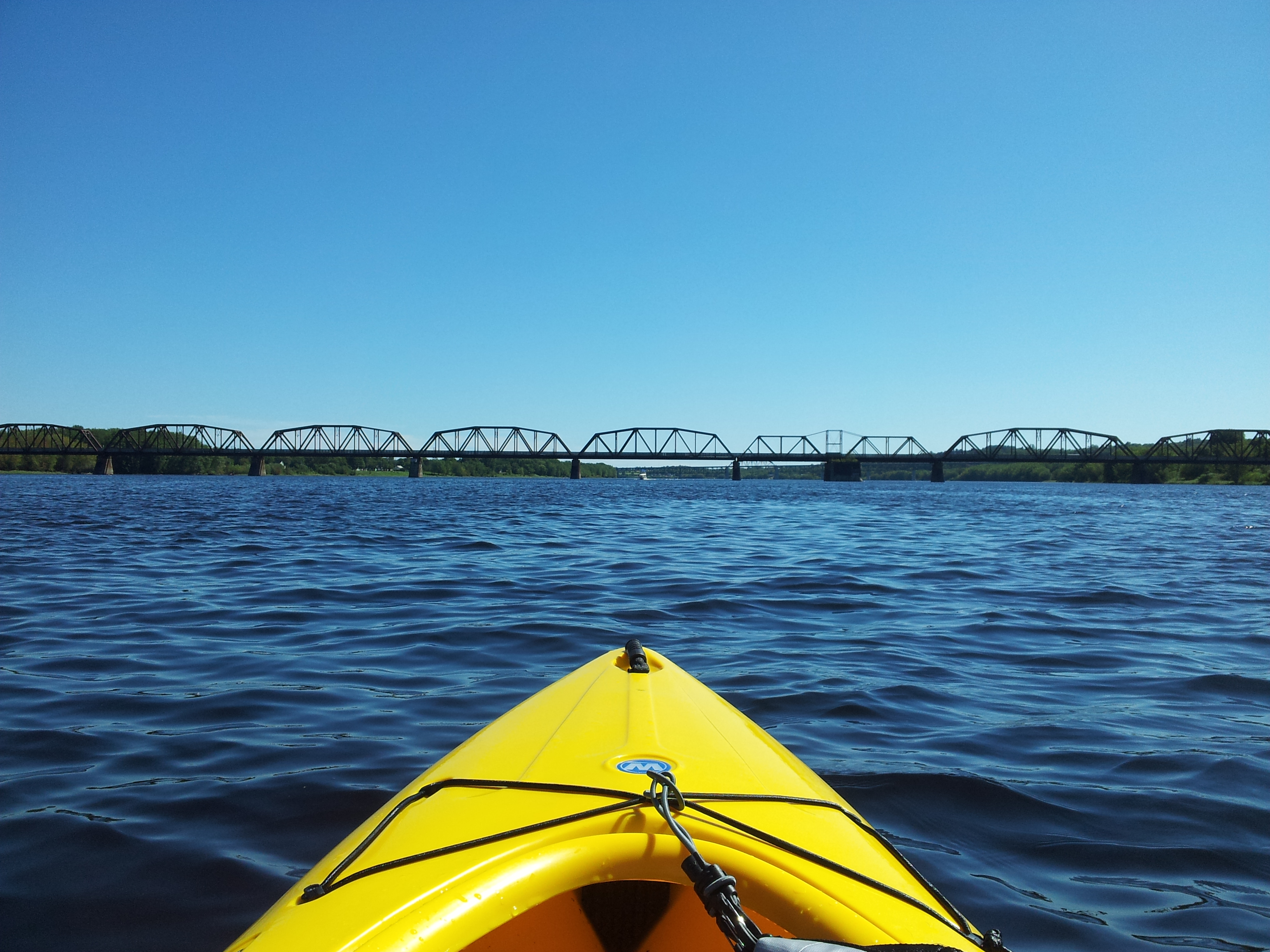 Kayaking on the Saint John River in Fredericton