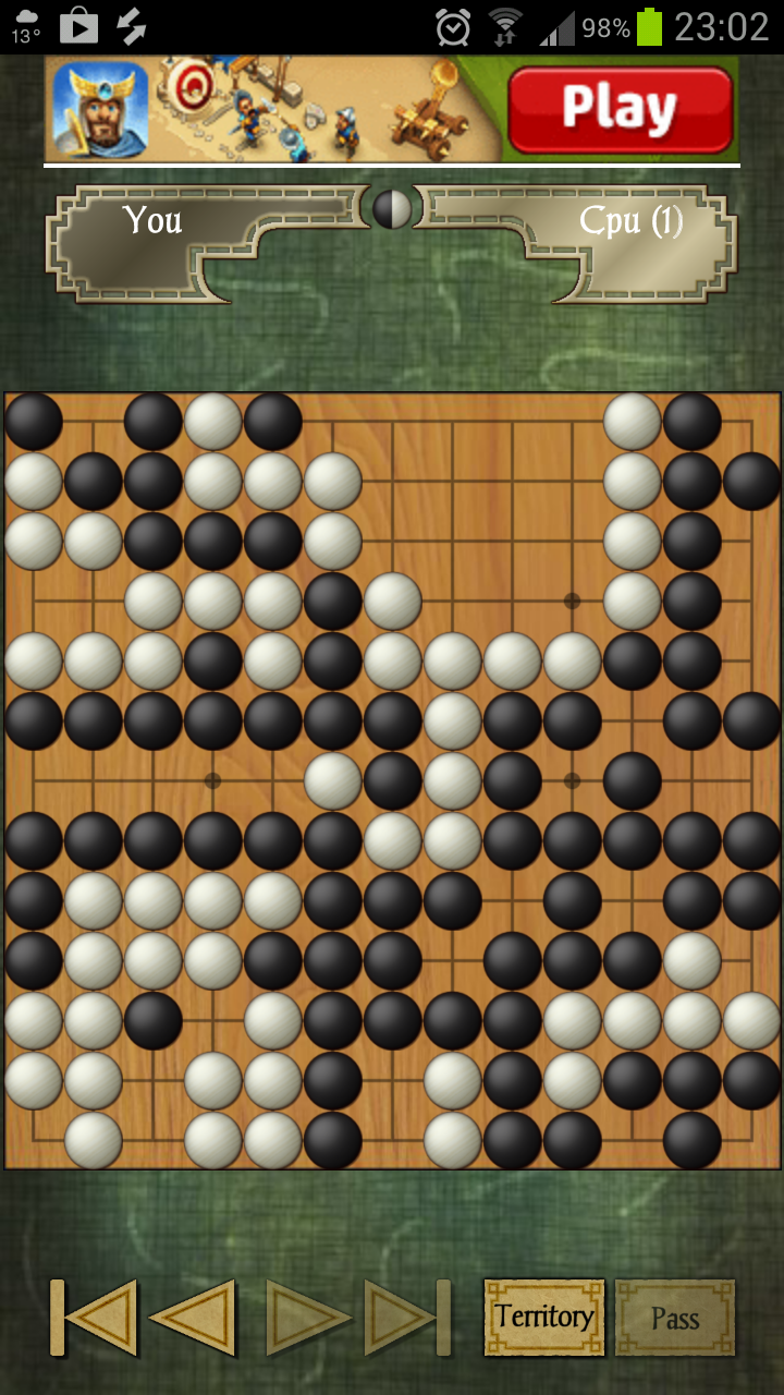 Screenshot of "Go" app