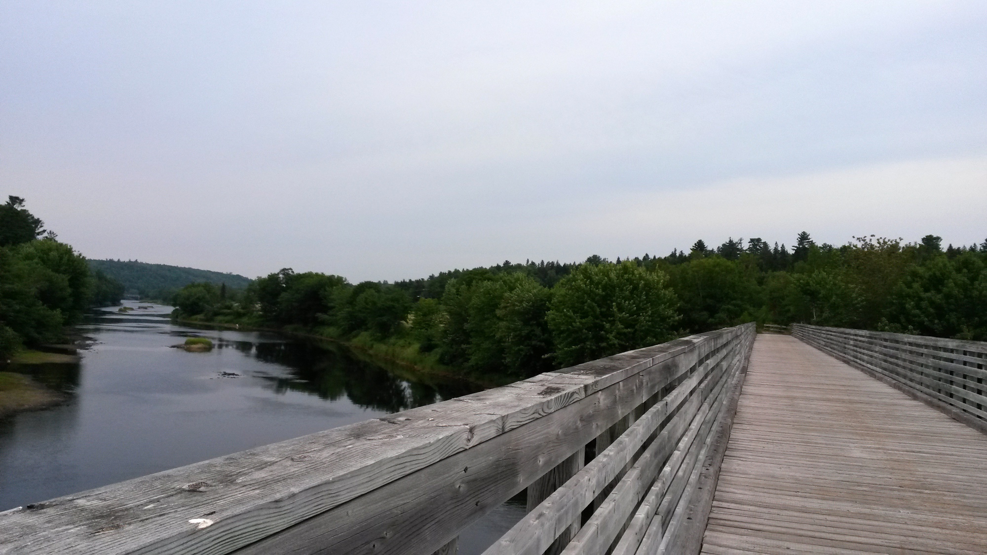 Walking bridge on trail just north of Marysville