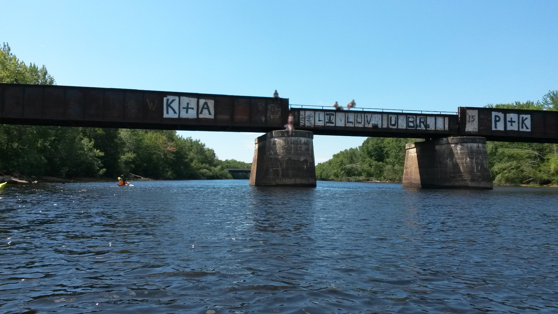 Walking bridge over the Oromocto River