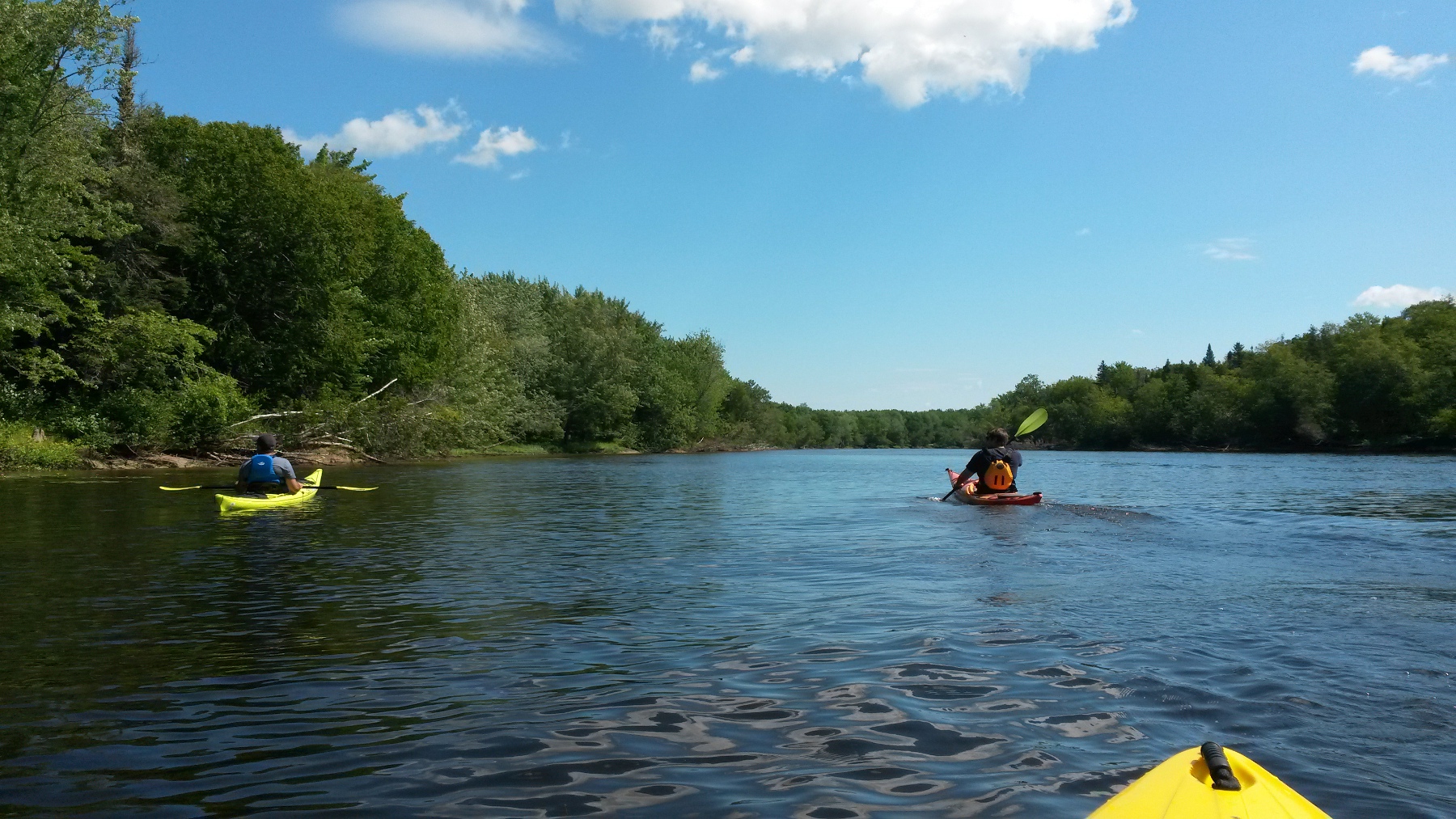 Kayaking on the Oromocto River