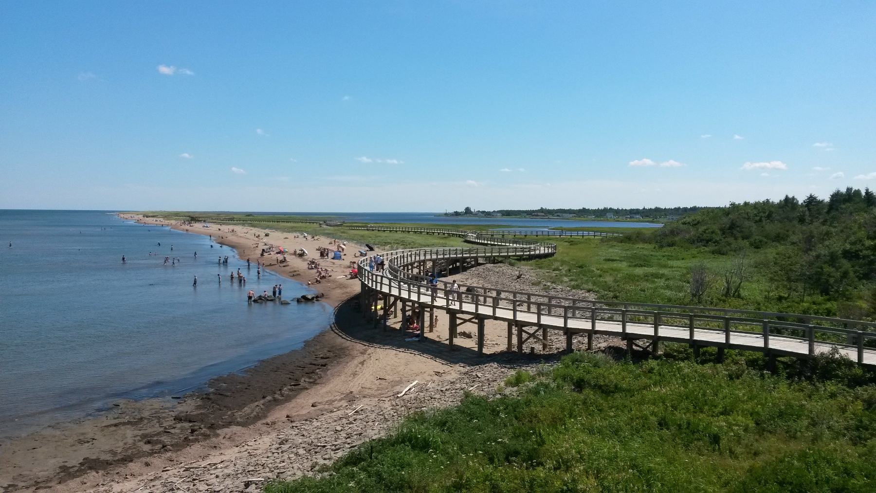 The Bouctouche Dunes boardwalk