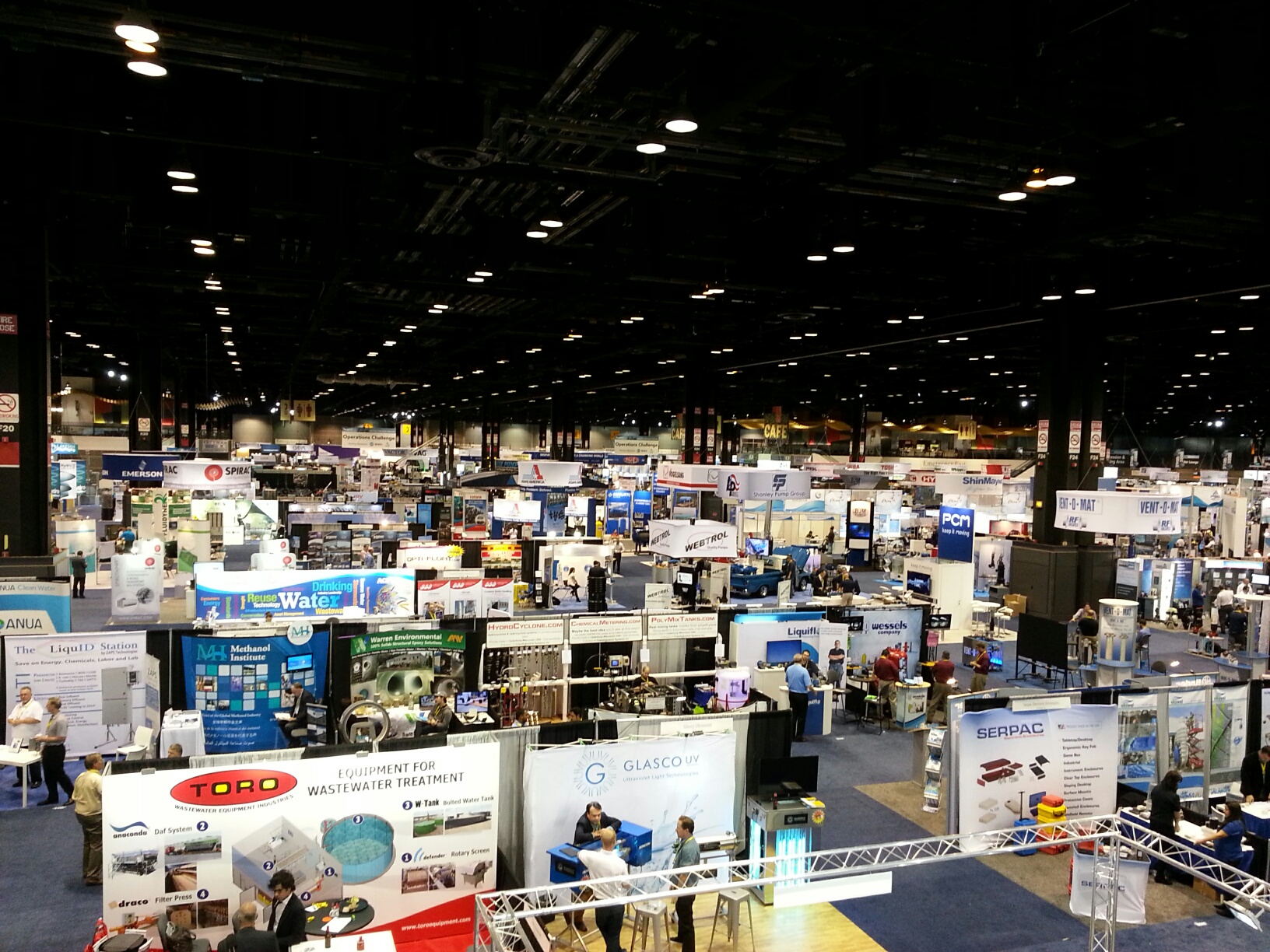 Part of the tradeshow floor