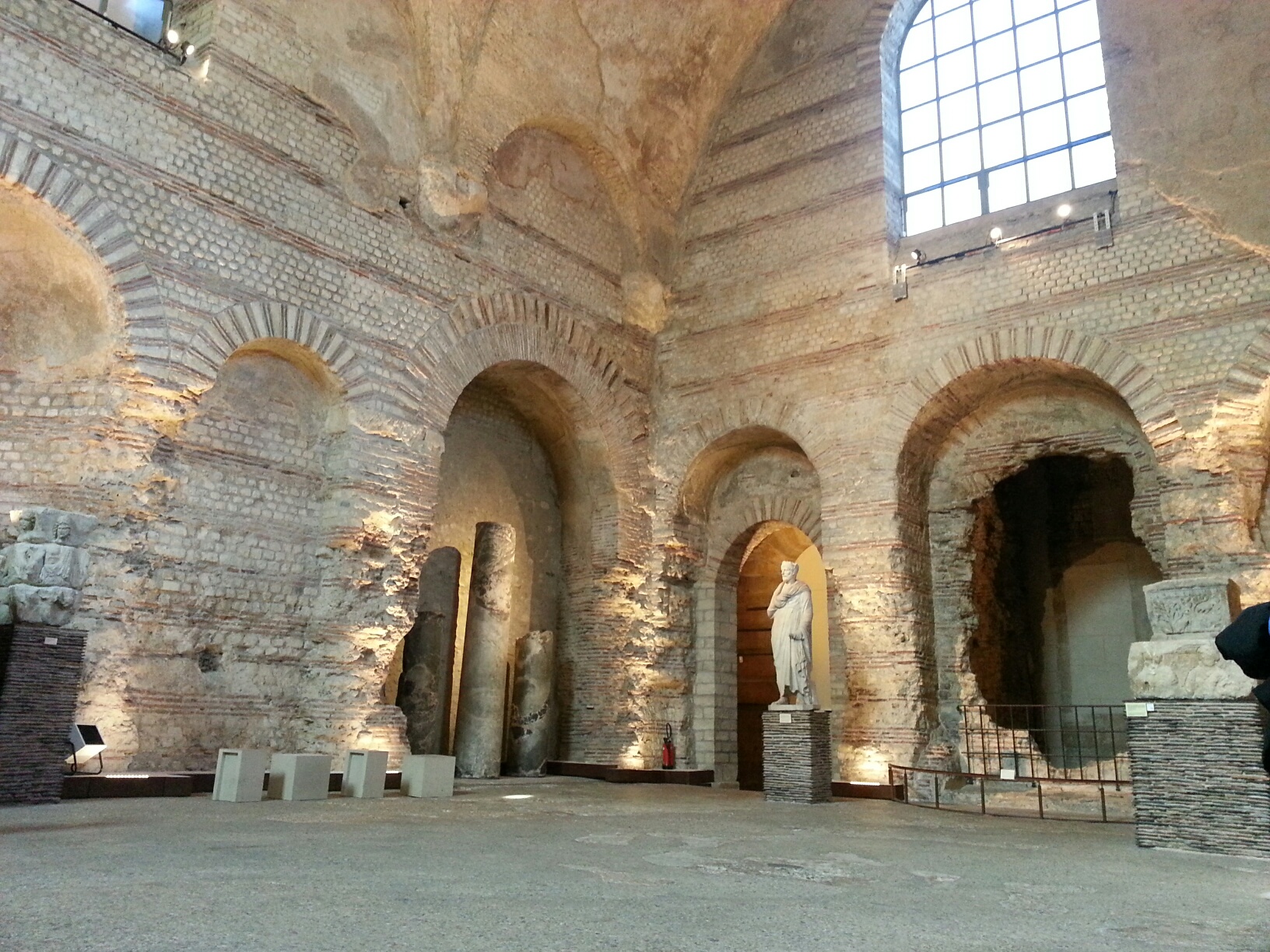 Roman bath portion of the Moyen-Age Museum