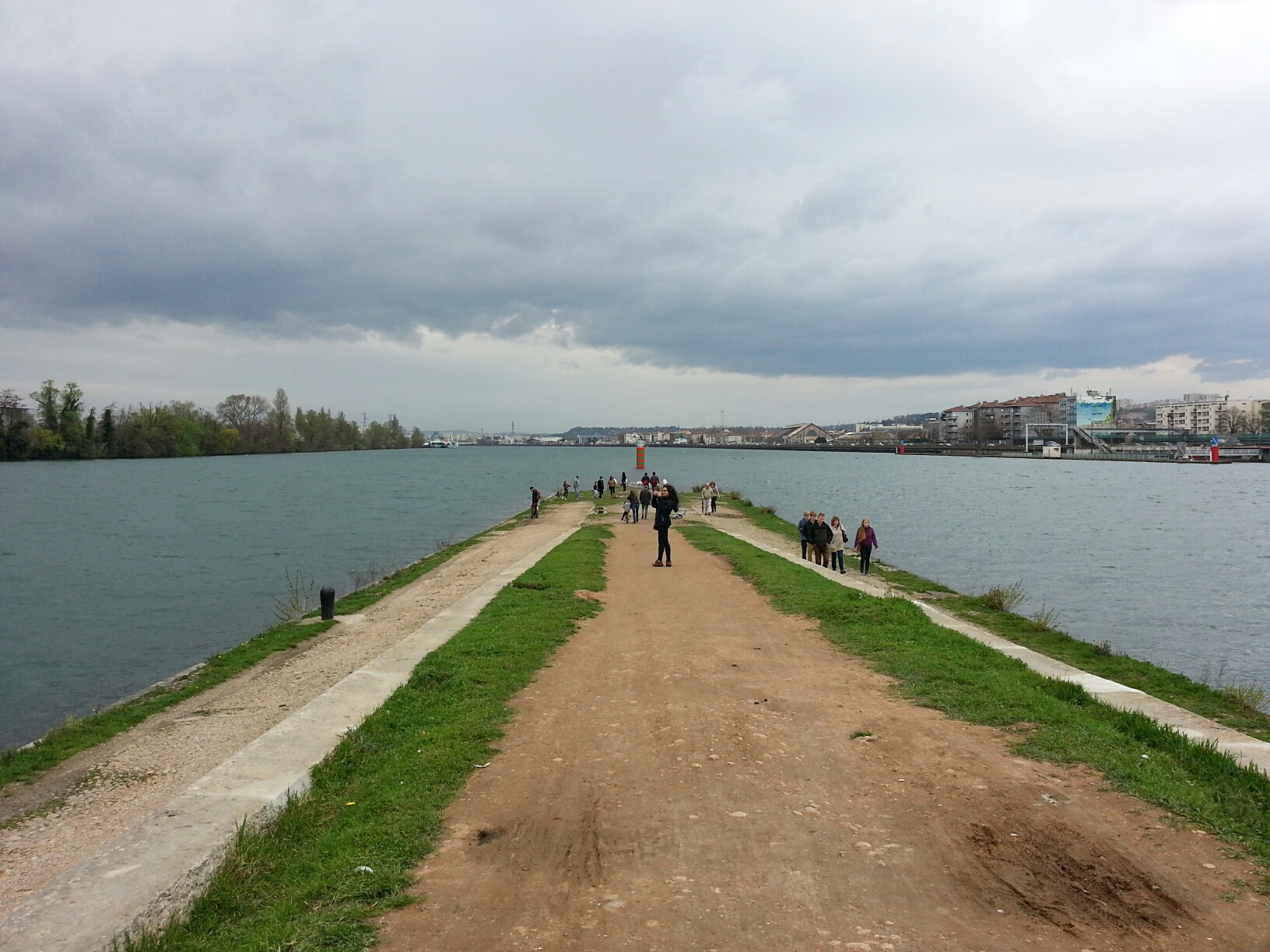 Confluence of Saone with Rhone