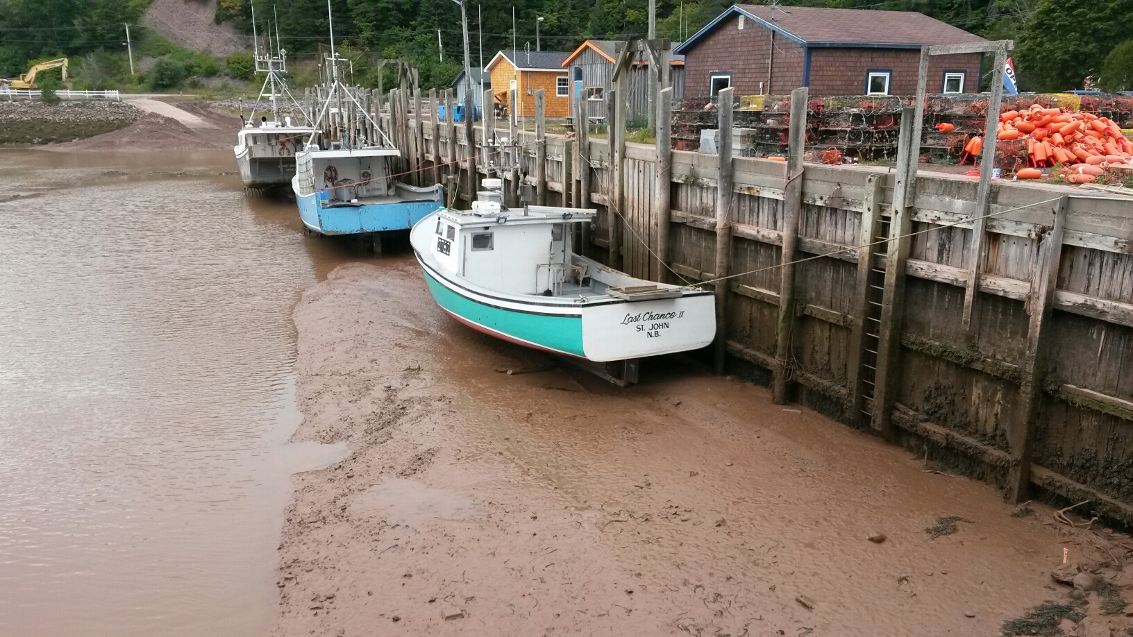 St. Martin's Harbour near low tide