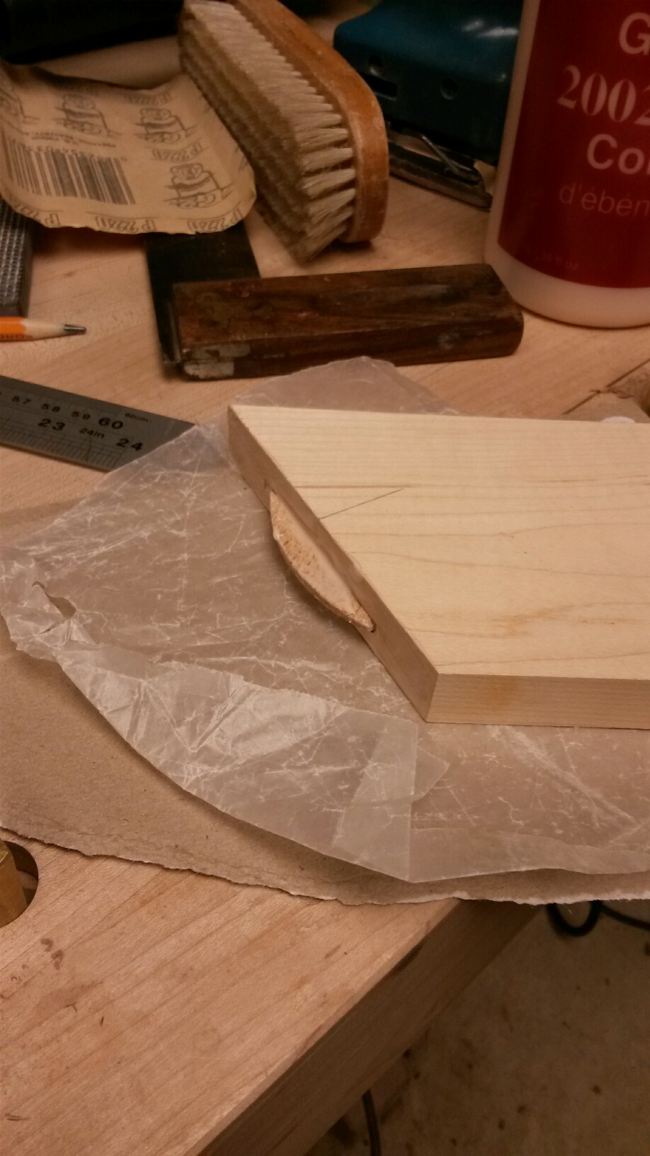 Gluing up the base