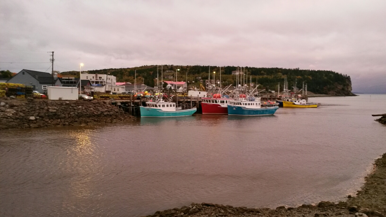 Fishing boats at Alma, NB