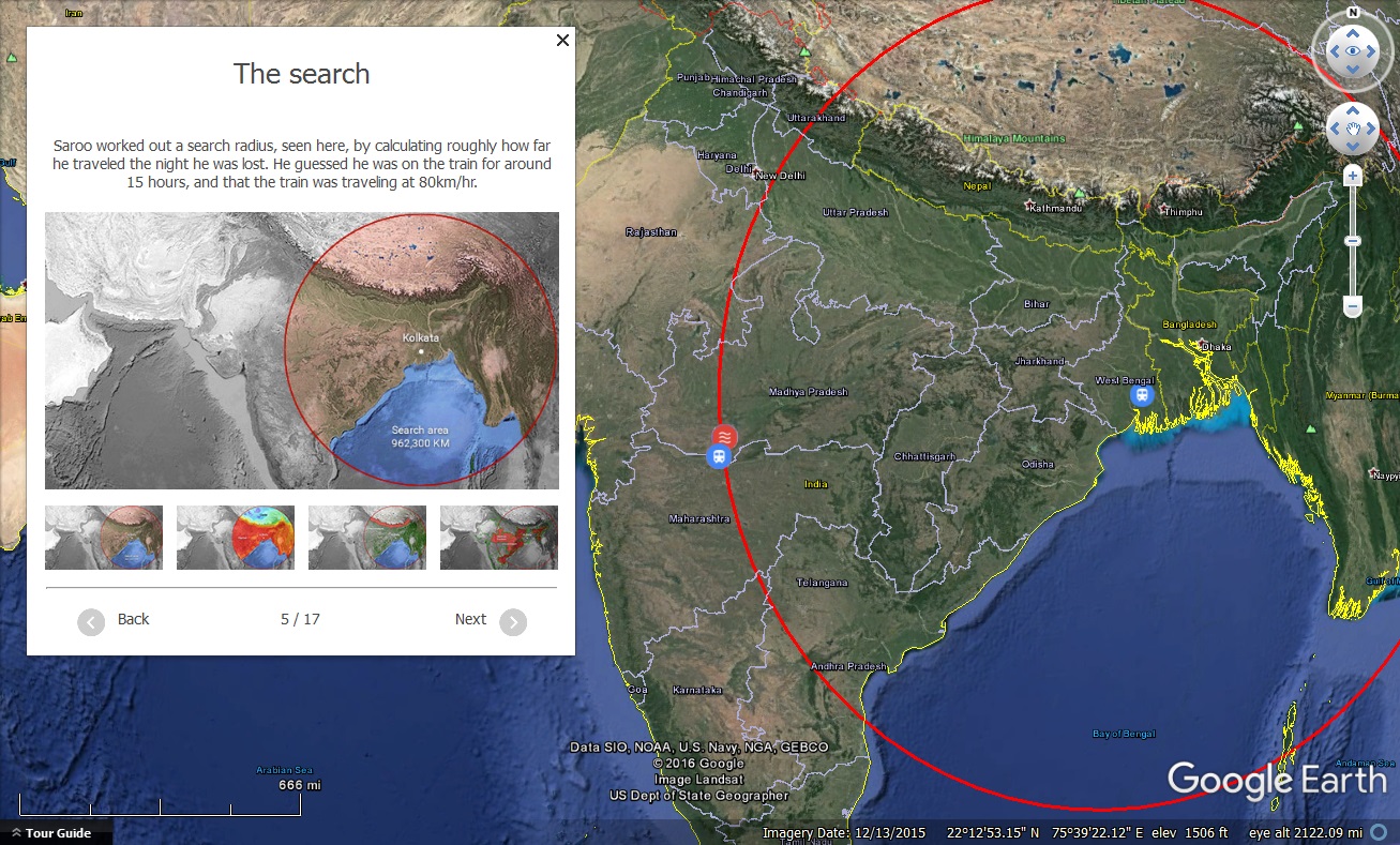 Lion trailer in Google Earth, screenshot 2