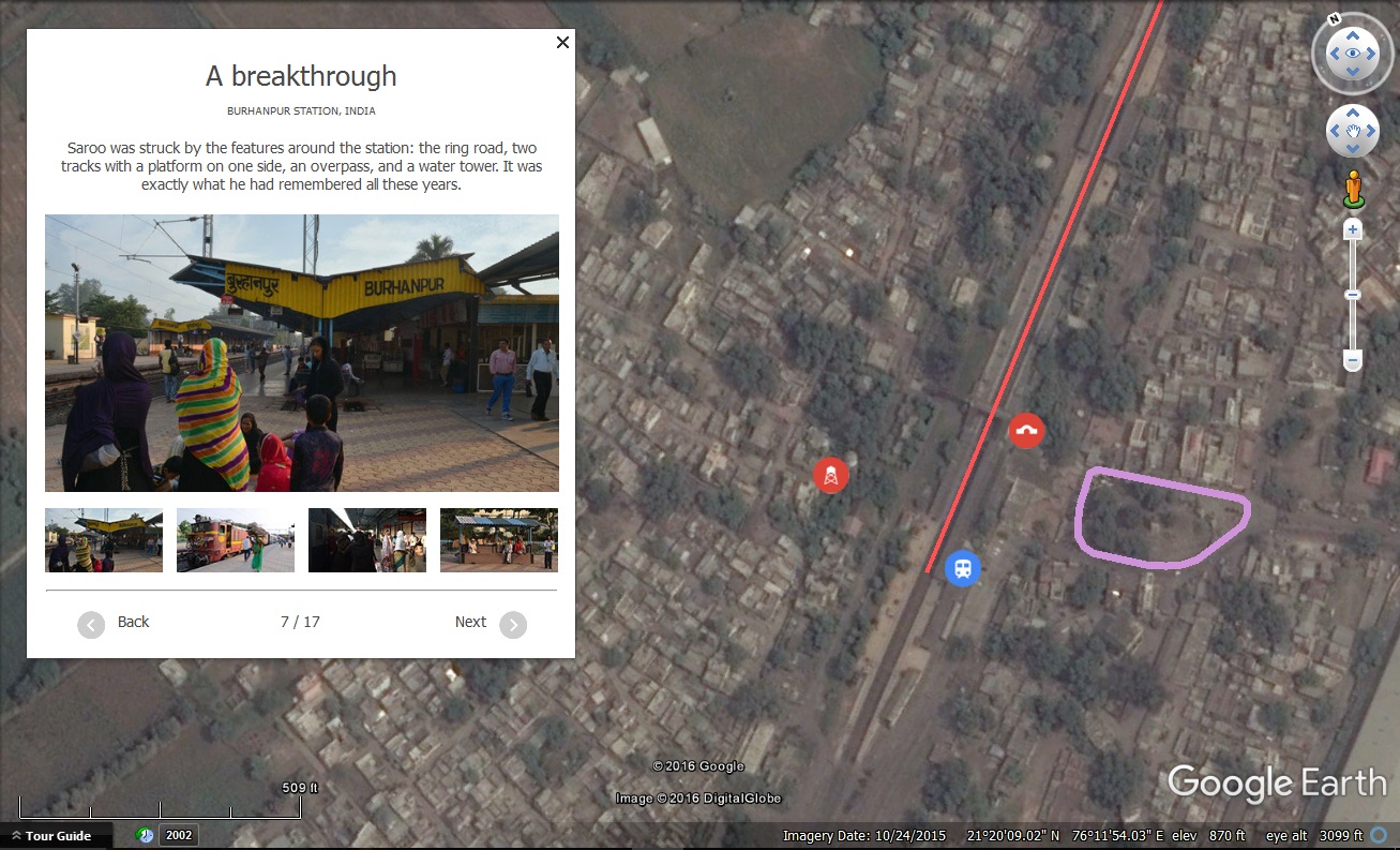 Lion trailer in Google Earth, screenshot 3