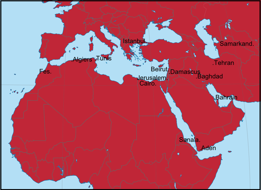 Key map for timelines