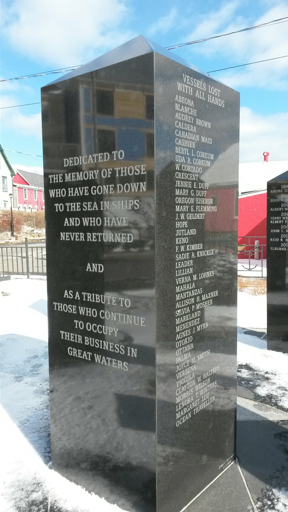 Fishermen's Memorial in Lunenburg