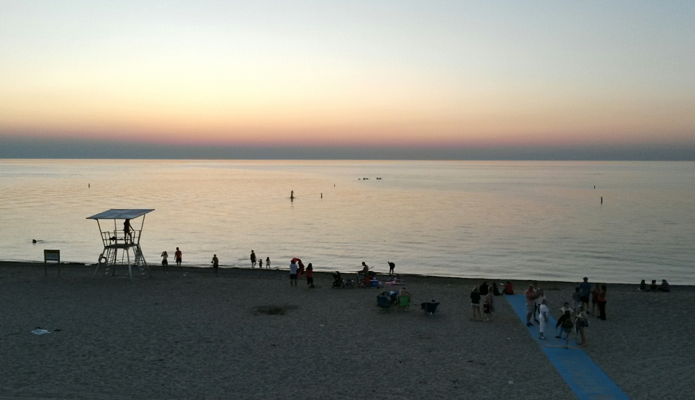 Sunset over Lake Huron