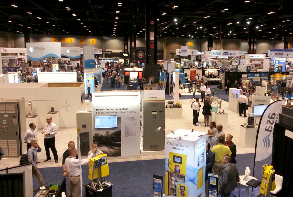 Photo of tradeshow floor